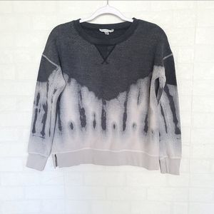 American Eagle Gray Tie Dye Inside Out Sweatshirt